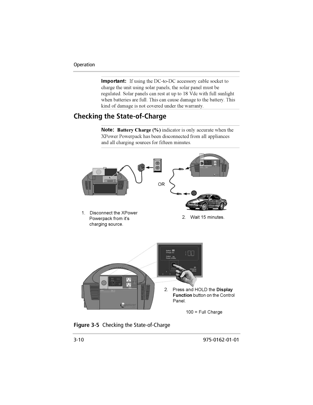 Xantrex Technology 400 Plus, 400 R manual 5Checking the State-of-Charge 