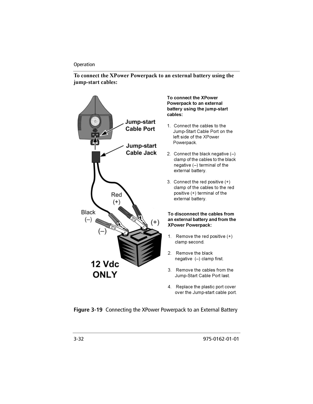 Xantrex Technology 400 Plus, 400 R manual 19Connecting the XPower Powerpack to an External Battery 