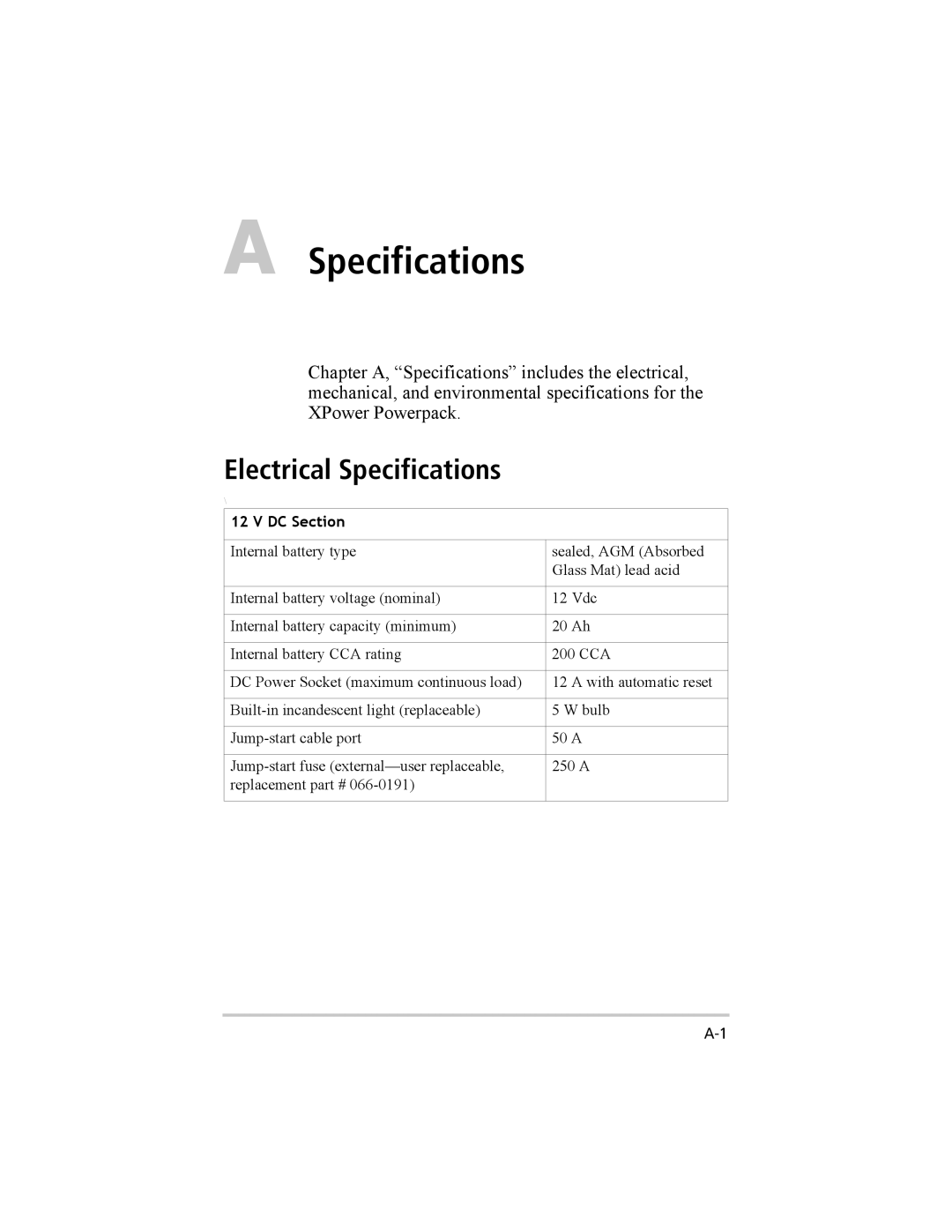 Xantrex Technology 400 Plus, 400 R manual Electrical Specifications, DC Section 