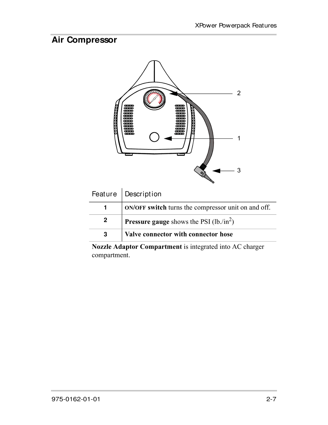 Xantrex Technology 400R manual Air Compressor, Valve connector with connector hose 