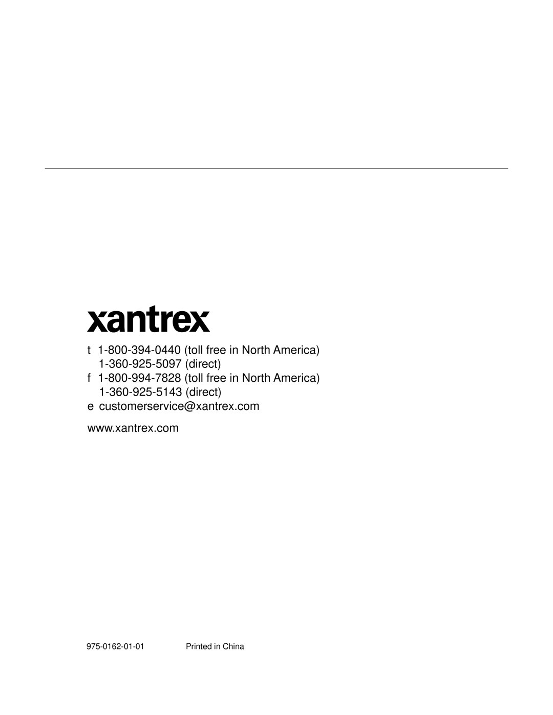 Xantrex Technology 400R manual 975-0162-01-01 