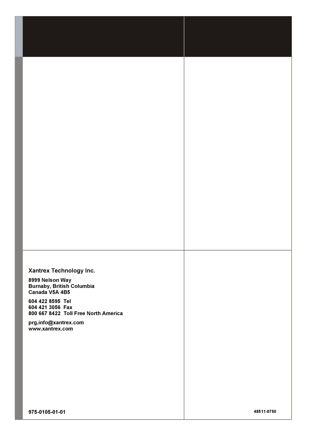 Xantrex Technology 42V 10A manual Xantrex Technology Inc 