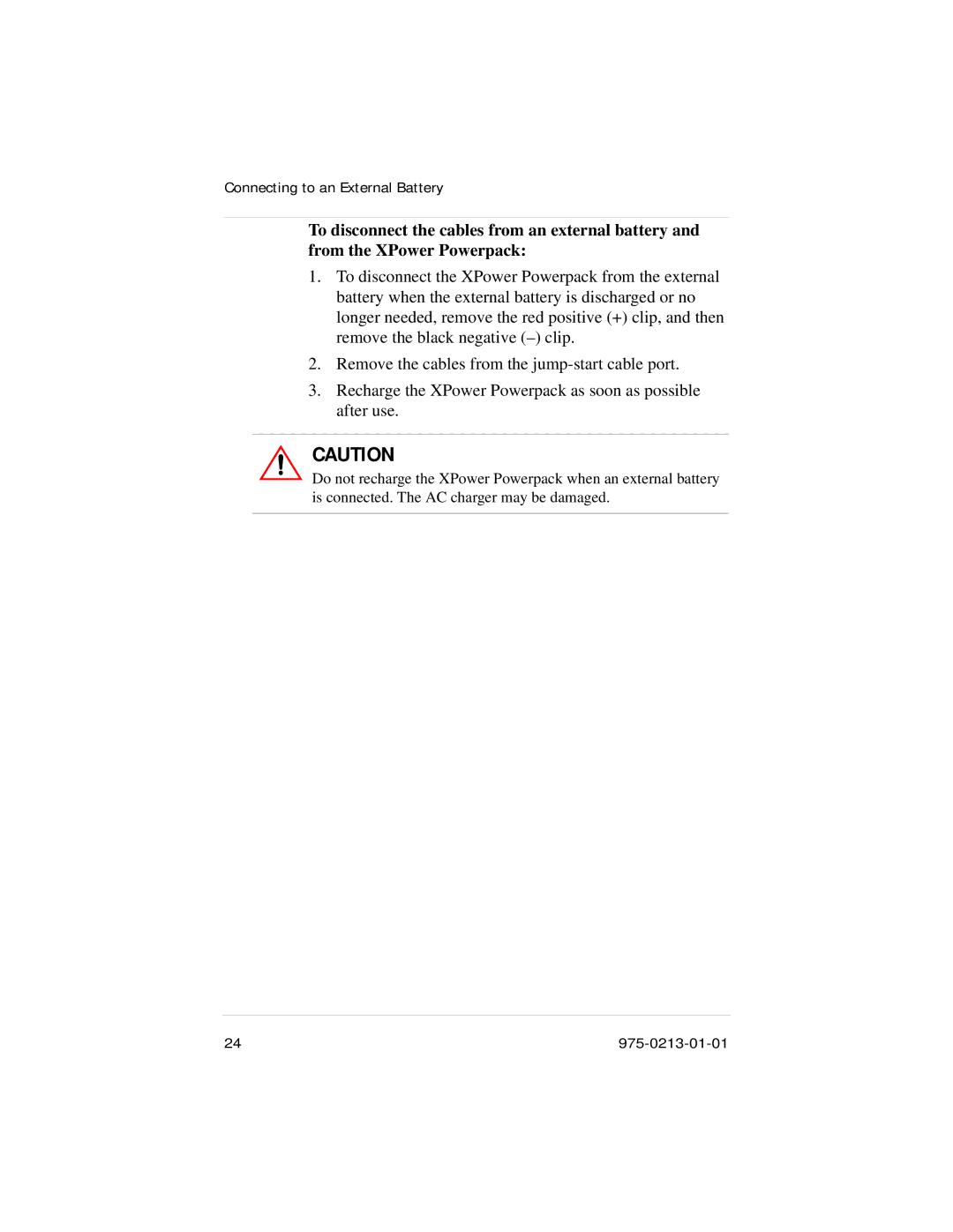 Xantrex Technology 600HD manual Connecting to an External Battery 