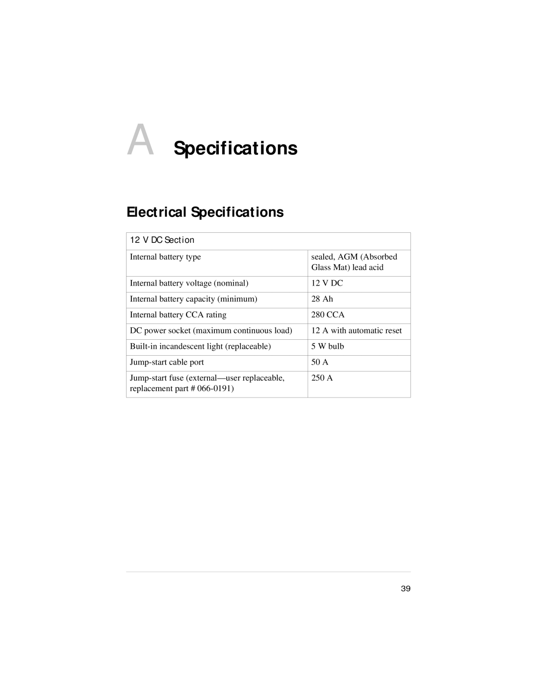 Xantrex Technology 600HD manual Electrical Specifications, DC Section 