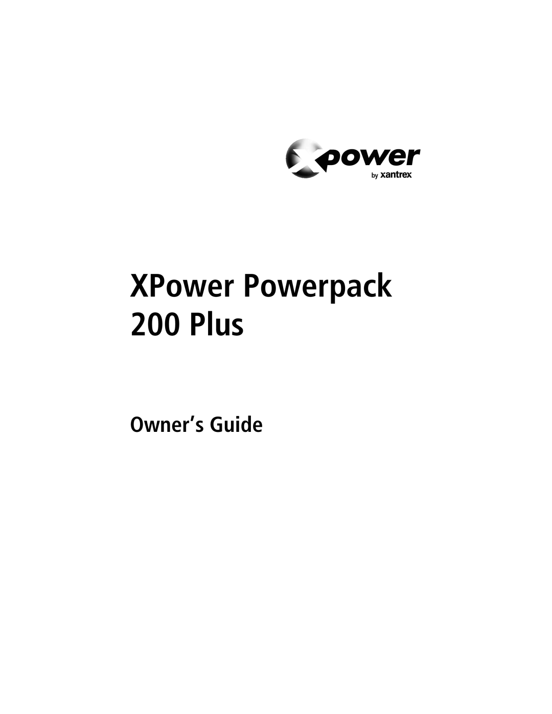 Xantrex Technology 400, 800 manual XPower Powerpack 200 Plus 