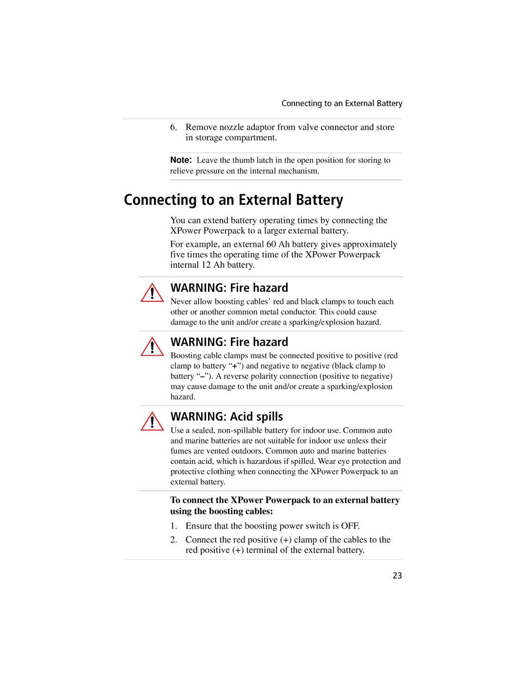 Xantrex Technology 400, 800 manual Connecting to an External Battery 