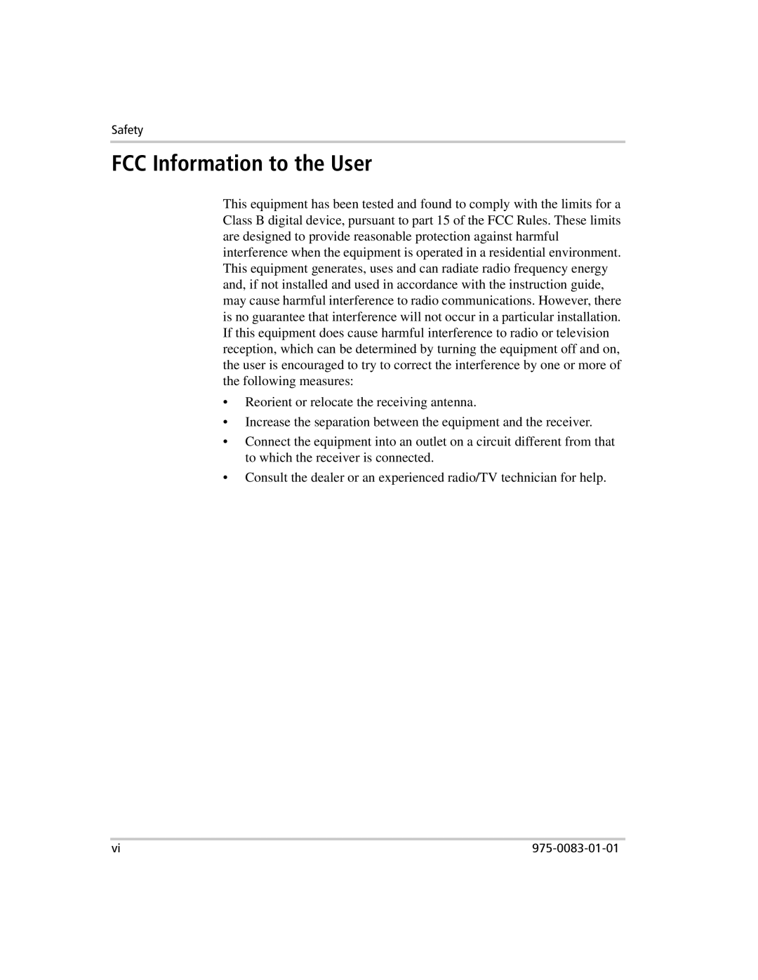 Xantrex Technology 809-0910 manual FCC Information to the User 