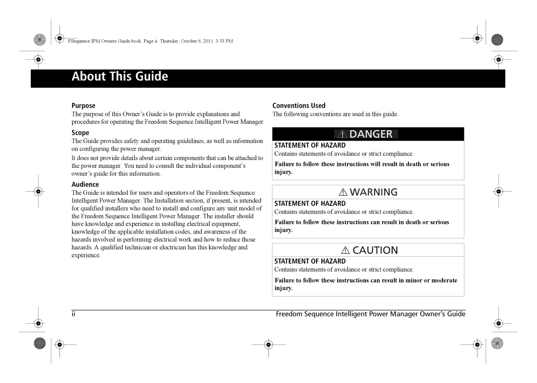 Xantrex Technology 809-0912 manual About This Guide, Purpose Conventions Used 