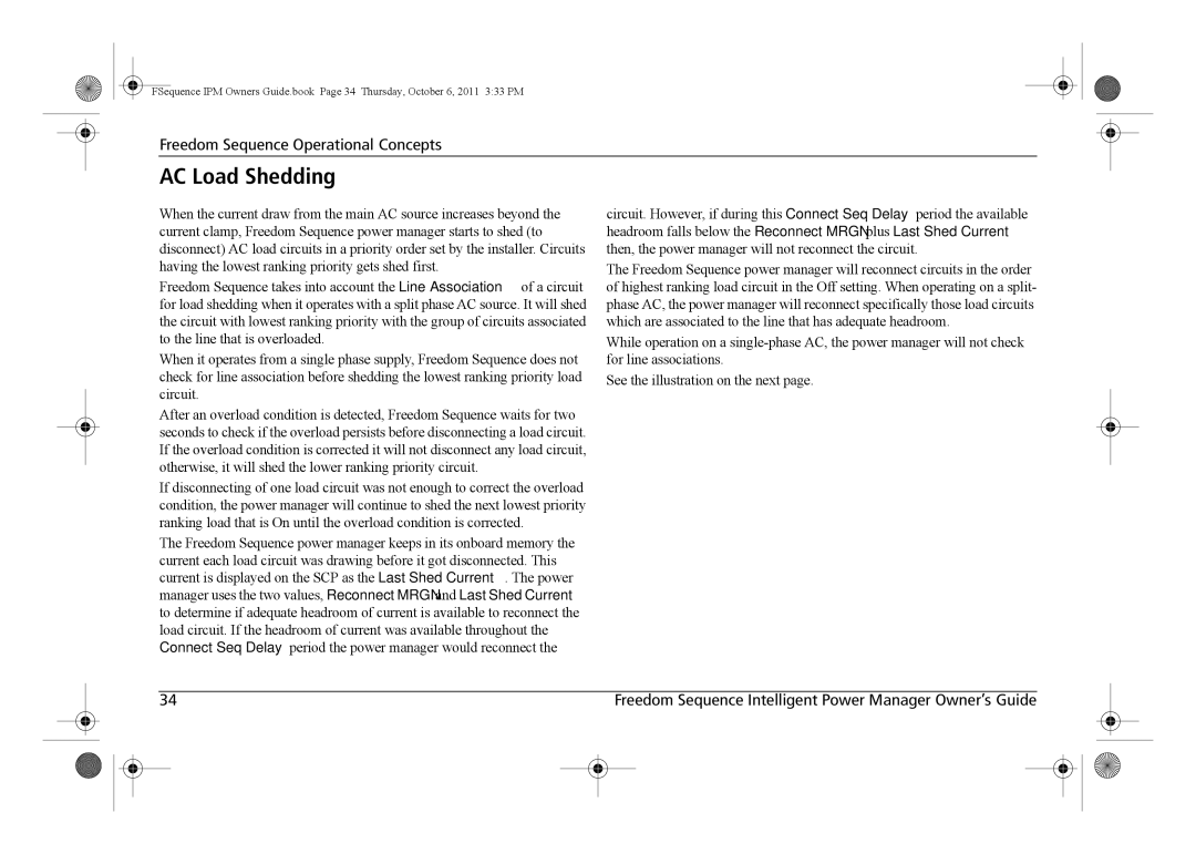 Xantrex Technology 809-0912 manual AC Load Shedding 