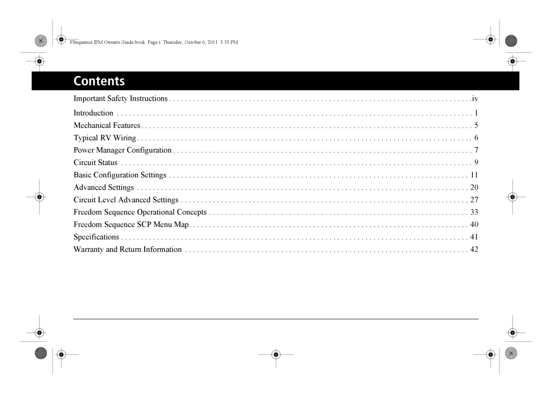 Xantrex Technology 809-0912 manual Contents 