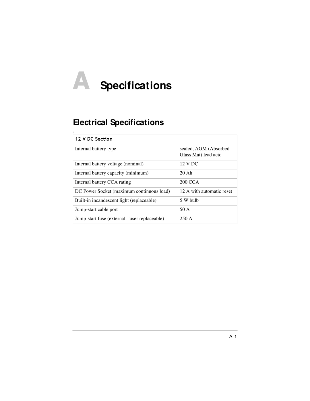 Xantrex Technology 975-0057-01-01 warranty Electrical Specifications 