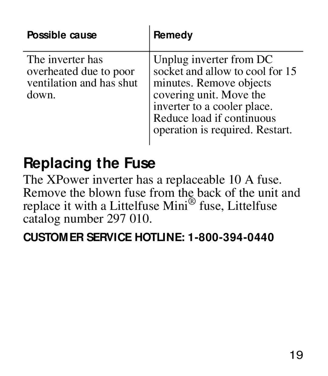 Xantrex Technology 975-0205-01-01 manual Replacing the Fuse 