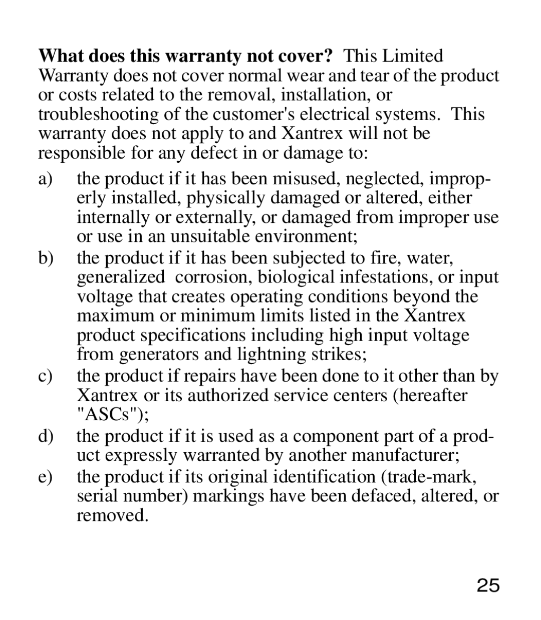 Xantrex Technology 975-0205-01-01 manual 