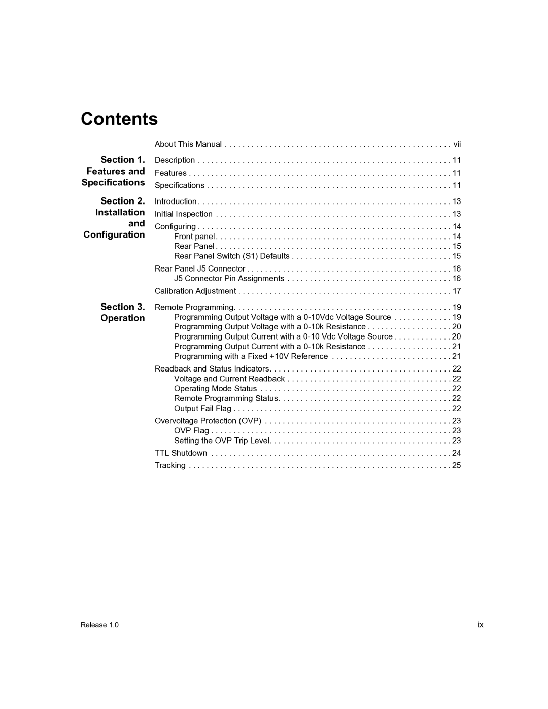 Xantrex Technology APG-XT, APG-HPD manual Contents 