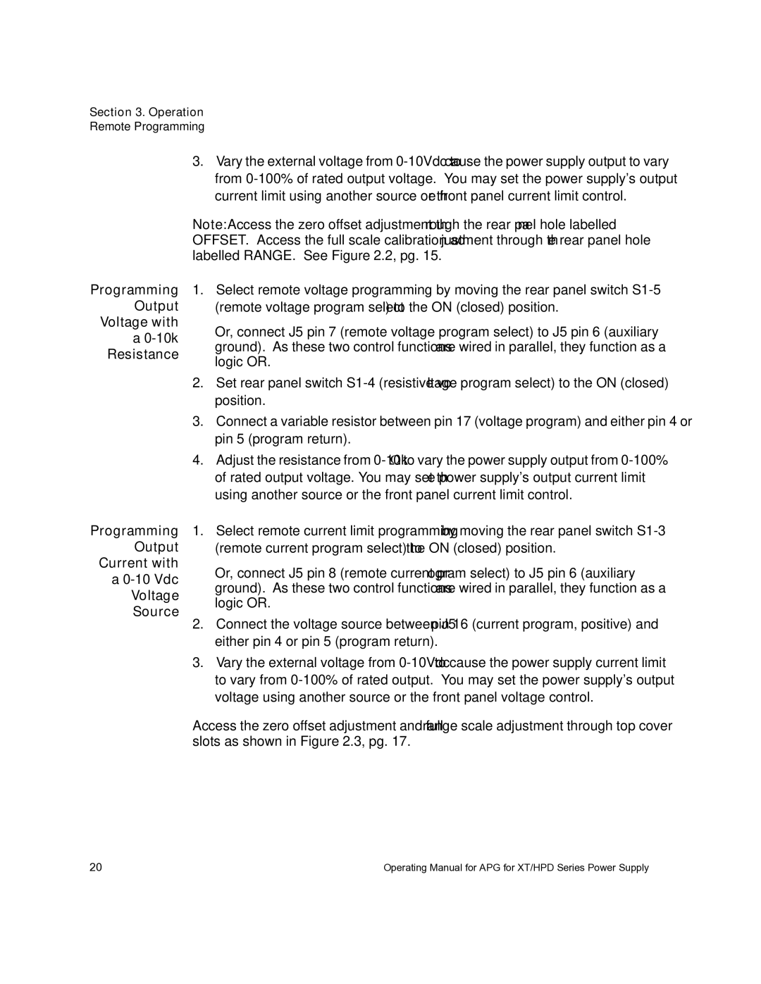 Xantrex Technology APG-HPD, APG-XT manual Operation 