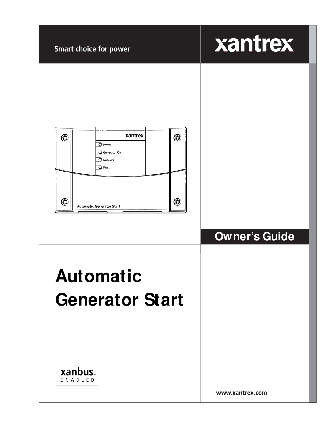 Xantrex Technology manual Automatic Generator Start 