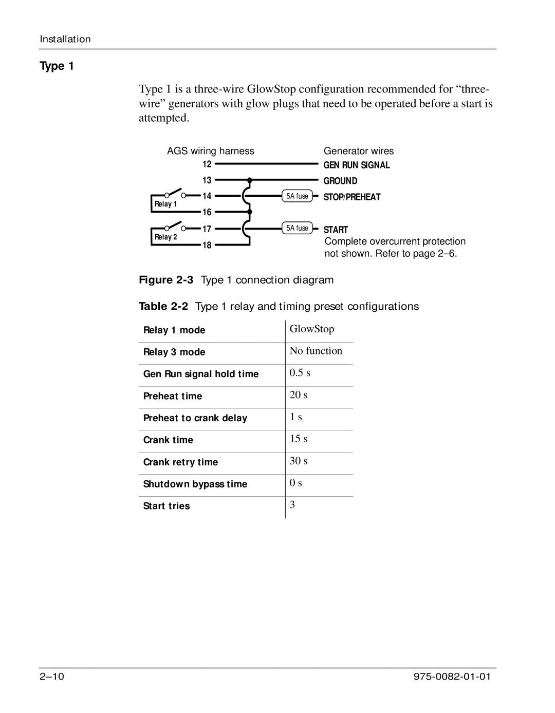 Xantrex Technology Automatic Generator manual Type, Start 