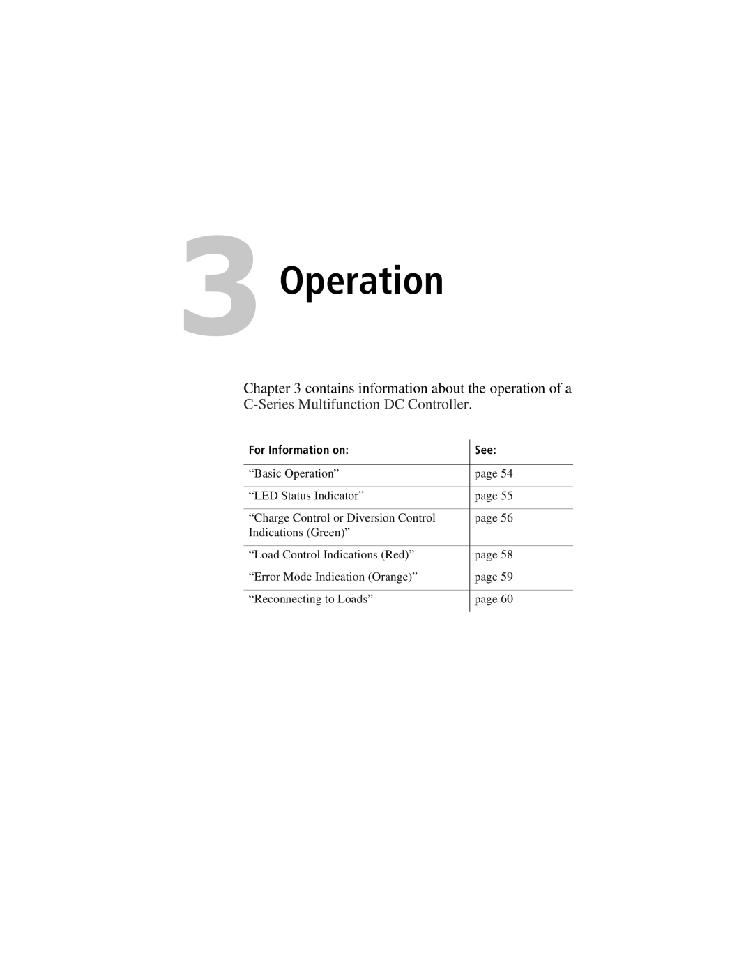 Xantrex Technology C40, C35, C60 owner manual Operation 