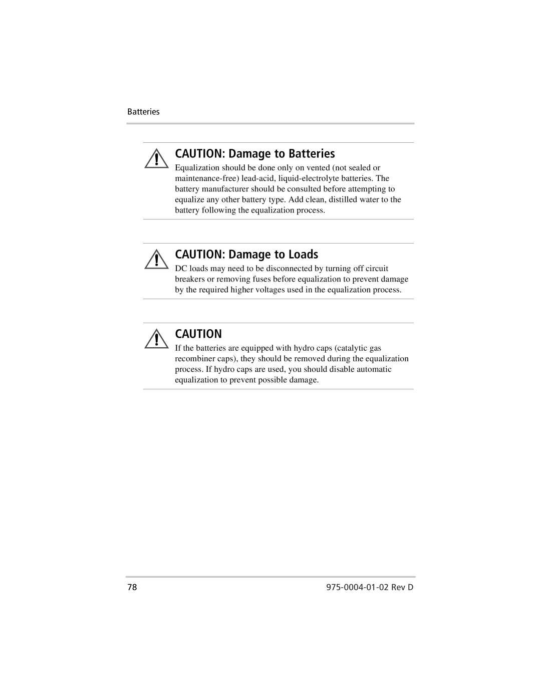 Xantrex Technology C60, C35, C40 owner manual Rev D 