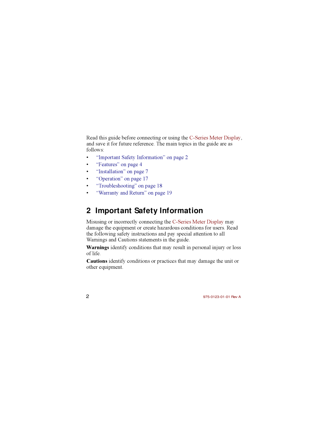 Xantrex Technology C40R/50, C40R/100, DVM/C40, C40R/100 Remote, C40R/50 Remote manual Important Safety Information 