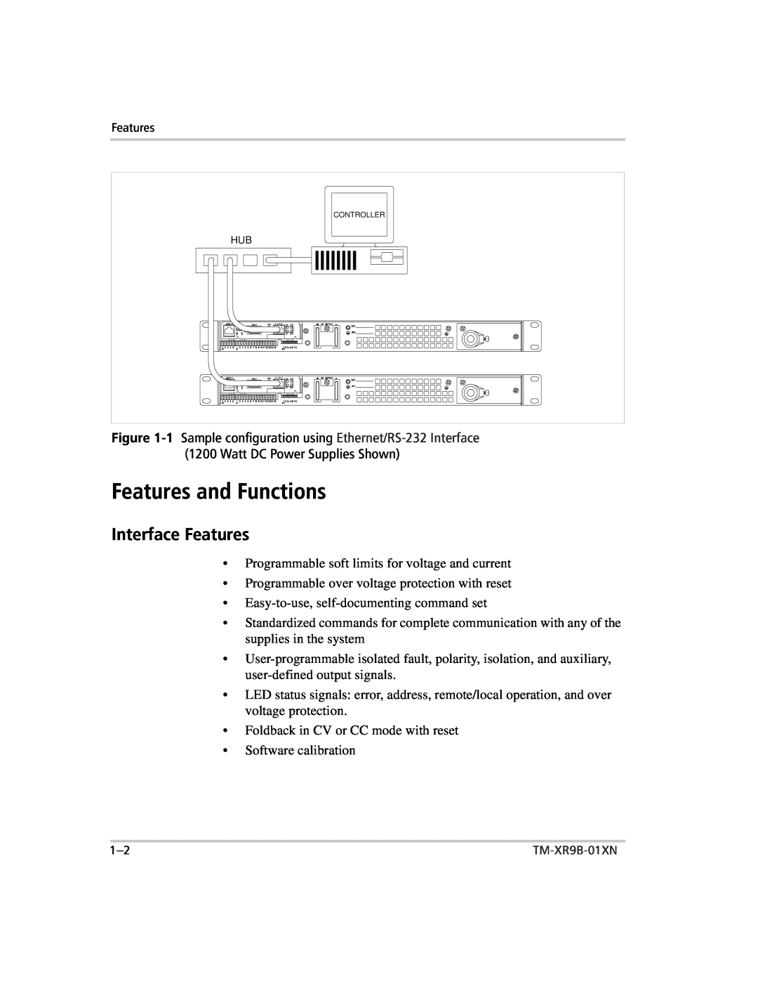 Xantrex Technology ENET-XFR3 manual Features and Functions, Interface Features 