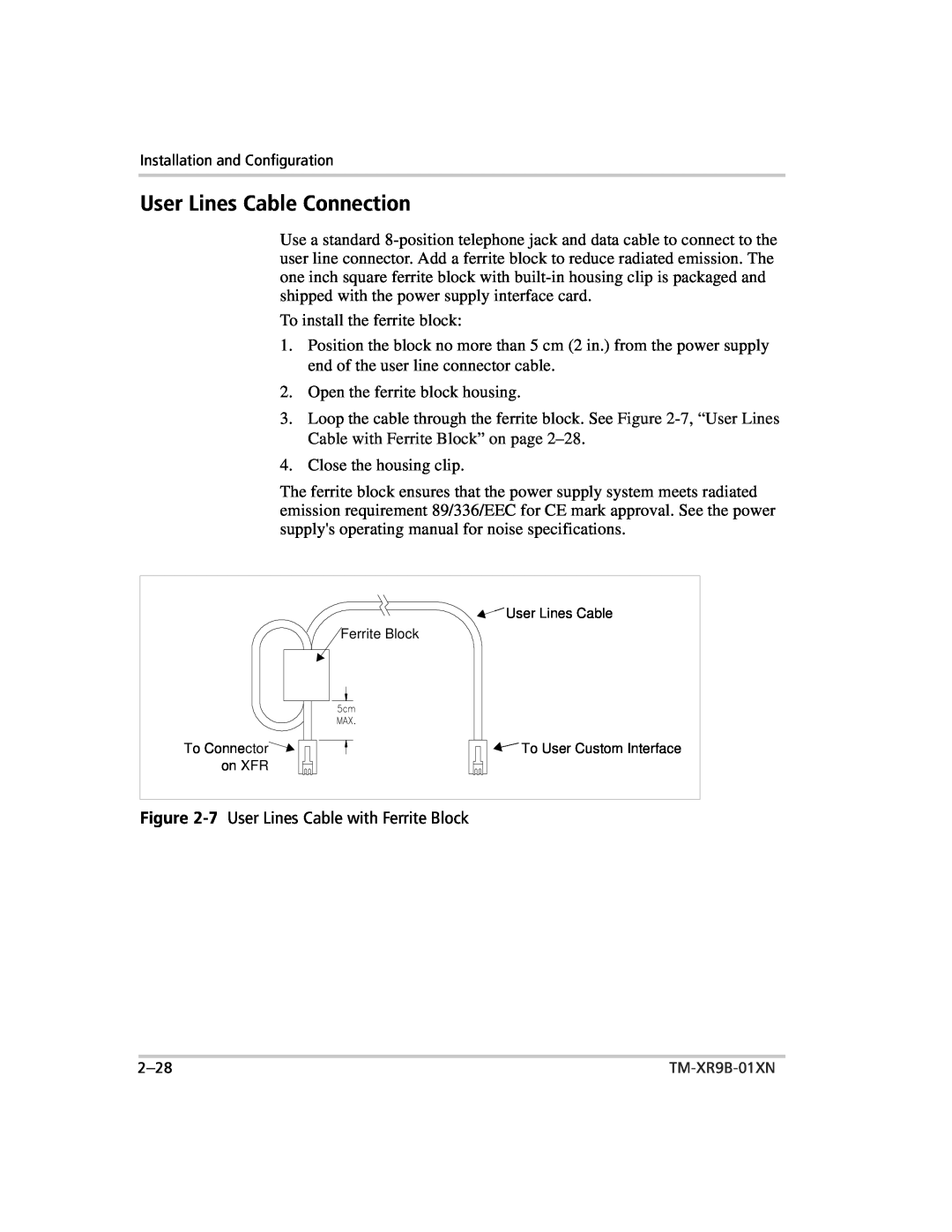 Xantrex Technology ENET-XFR3 manual User Lines Cable Connection 