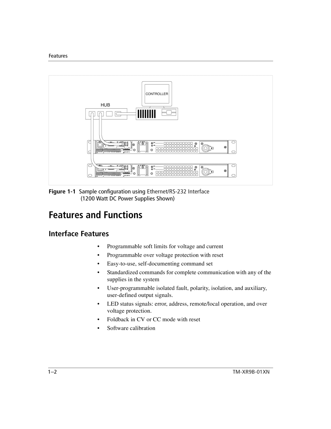 Xantrex Technology ENET-XFR3 manual Features and Functions, Interface Features 