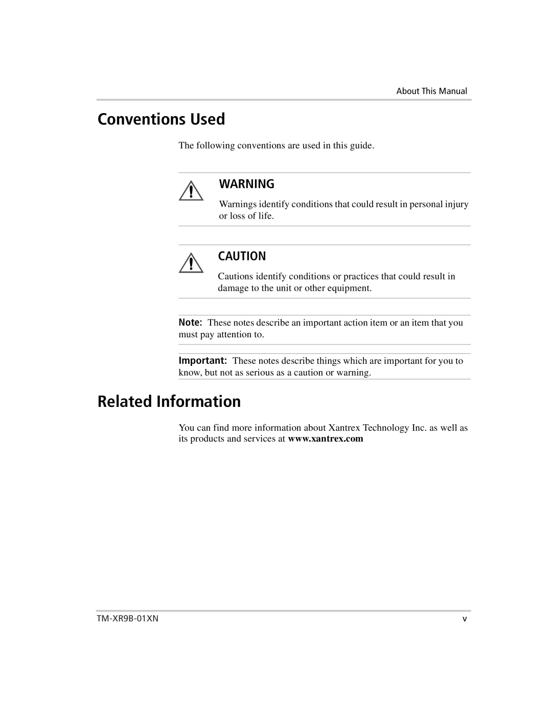 Xantrex Technology ENET-XFR3 manual Conventions Used, Related Information 