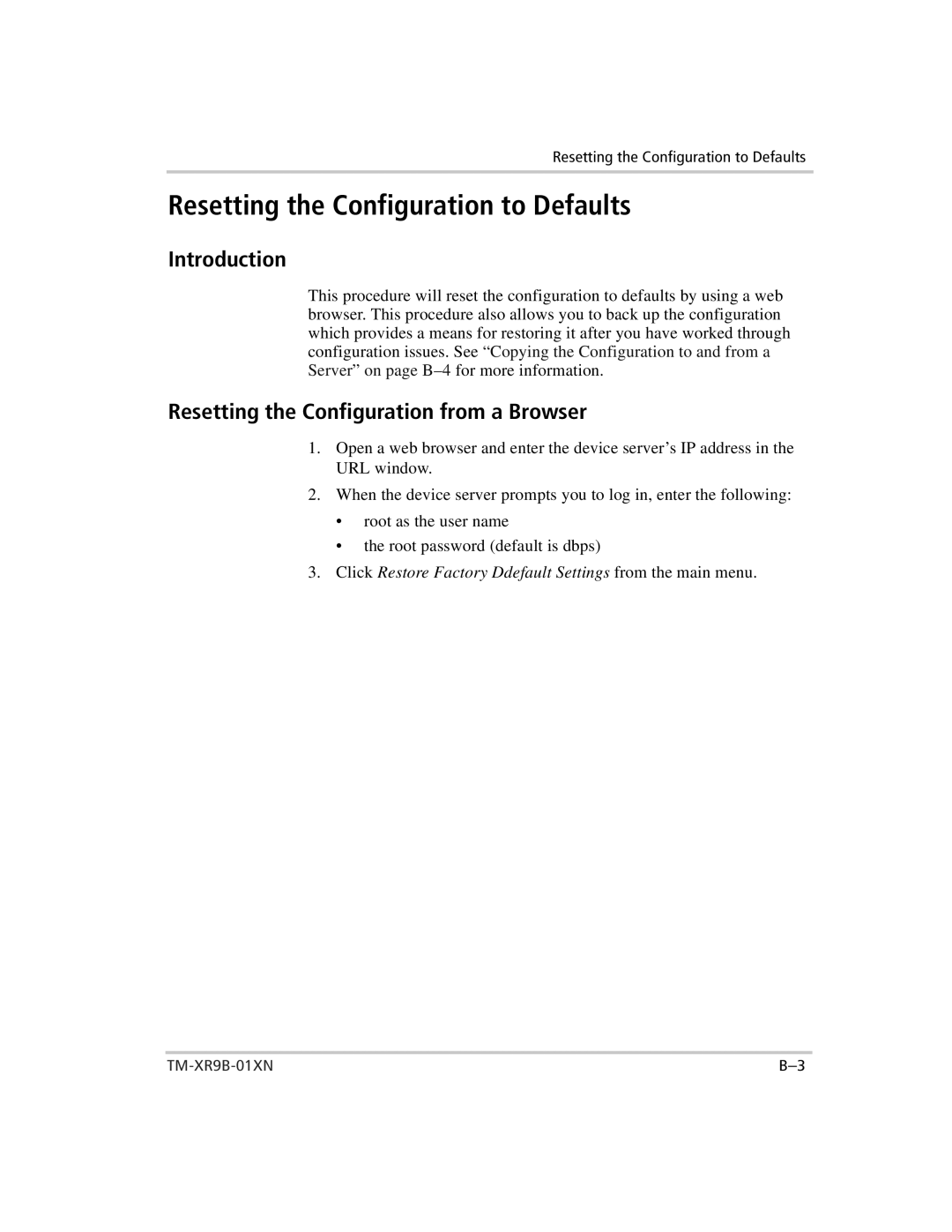 Xantrex Technology ENET-XFR3 manual Resetting the Configuration to Defaults, Introduction 