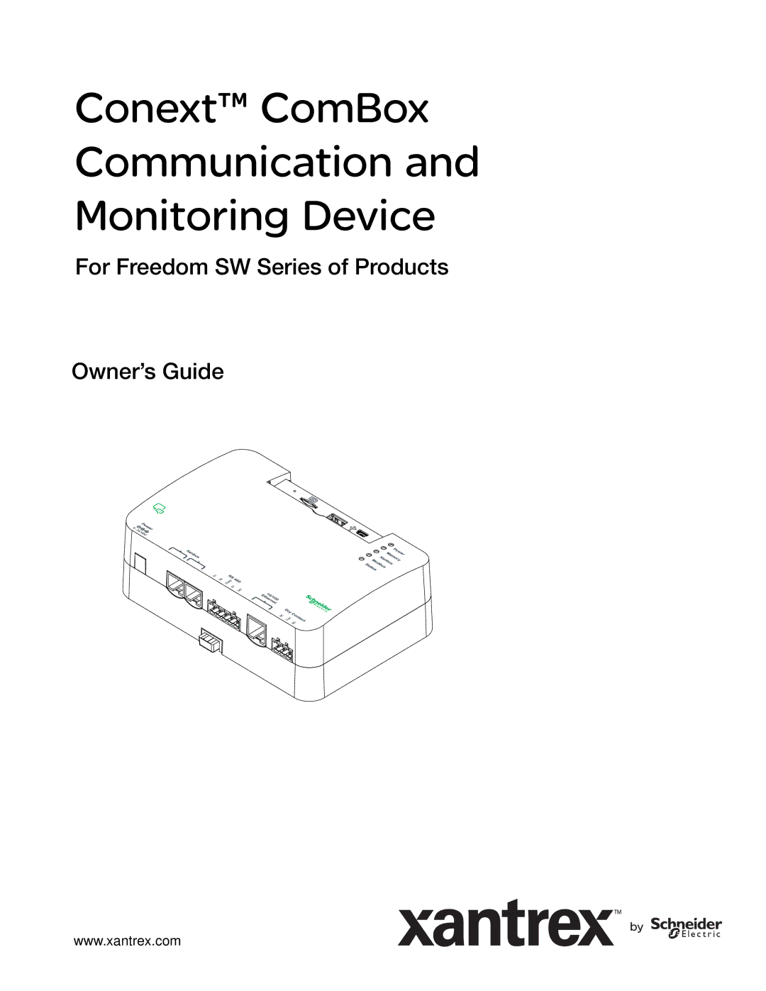 Xantrex Technology Freedom SW Series manual Conext ComBox Communication Monitoring Device 