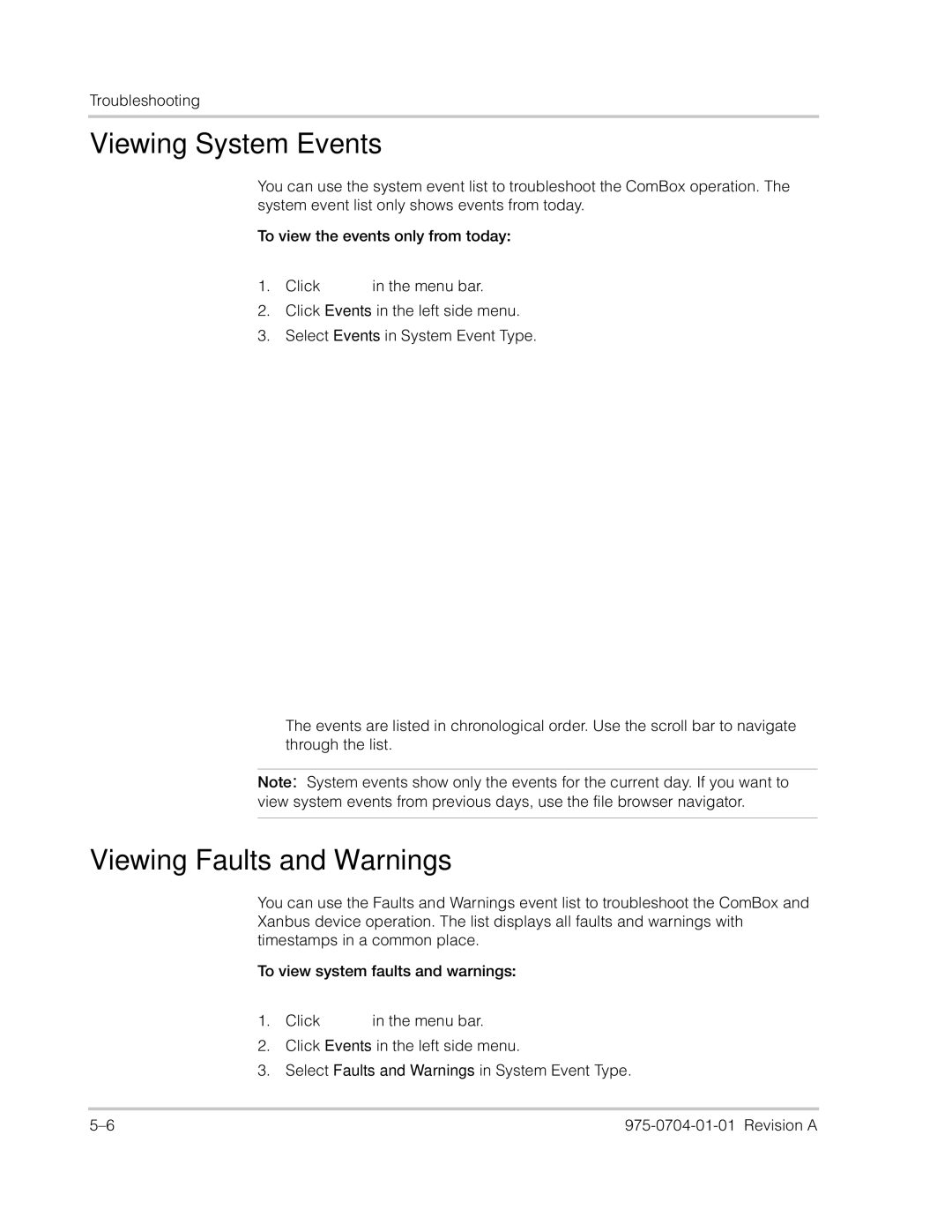 Xantrex Technology Freedom SW Series manual Viewing System Events, Viewing Faults and Warnings 