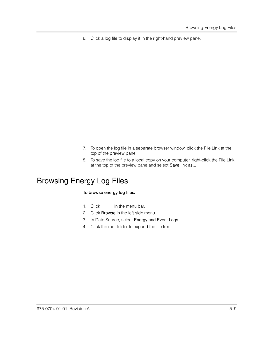 Xantrex Technology Freedom SW Series manual Browsing Energy Log Files 