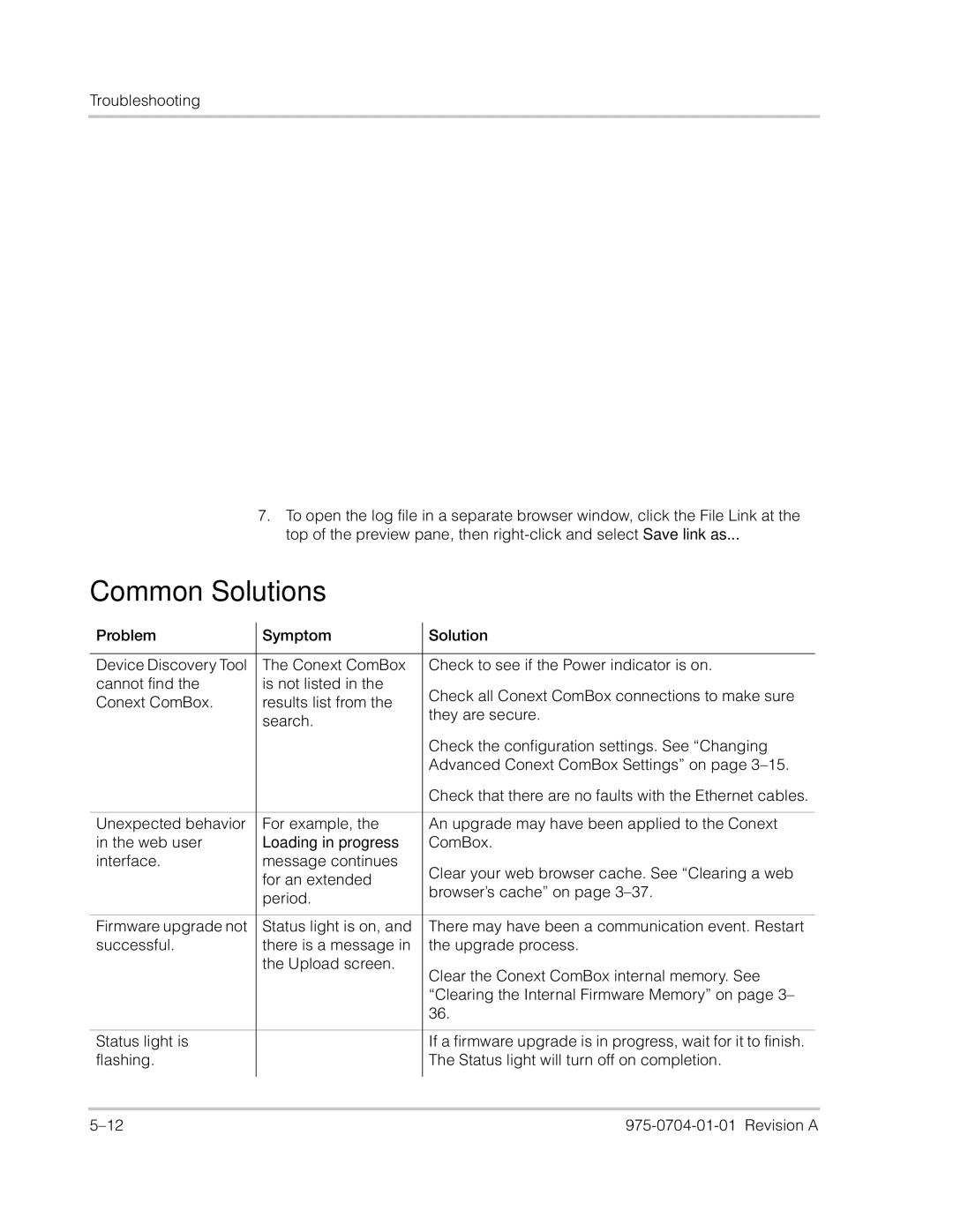 Xantrex Technology Freedom SW Series manual Common Solutions 