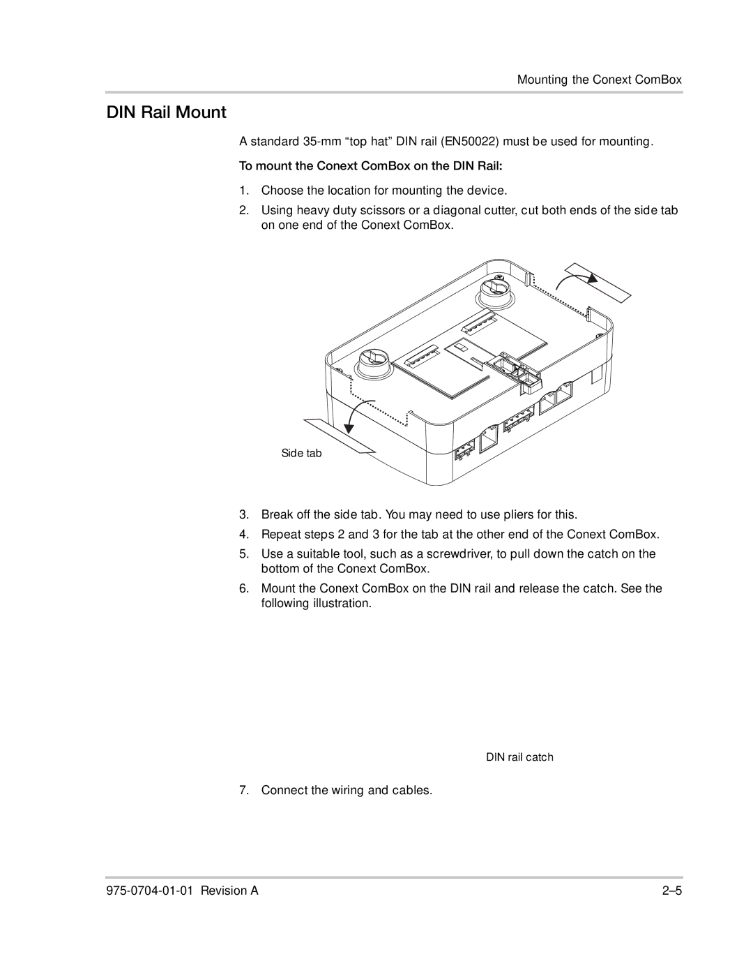 Xantrex Technology Freedom SW Series manual DIN Rail Mount 