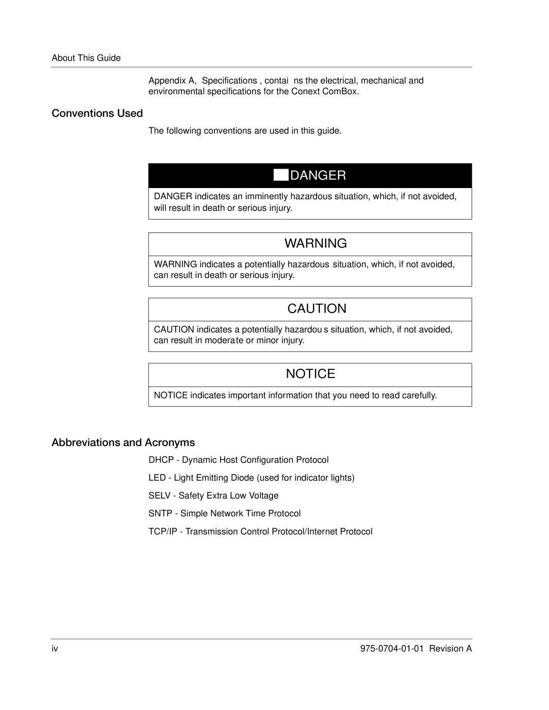 Xantrex Technology Freedom SW Series manual Conventions Used 