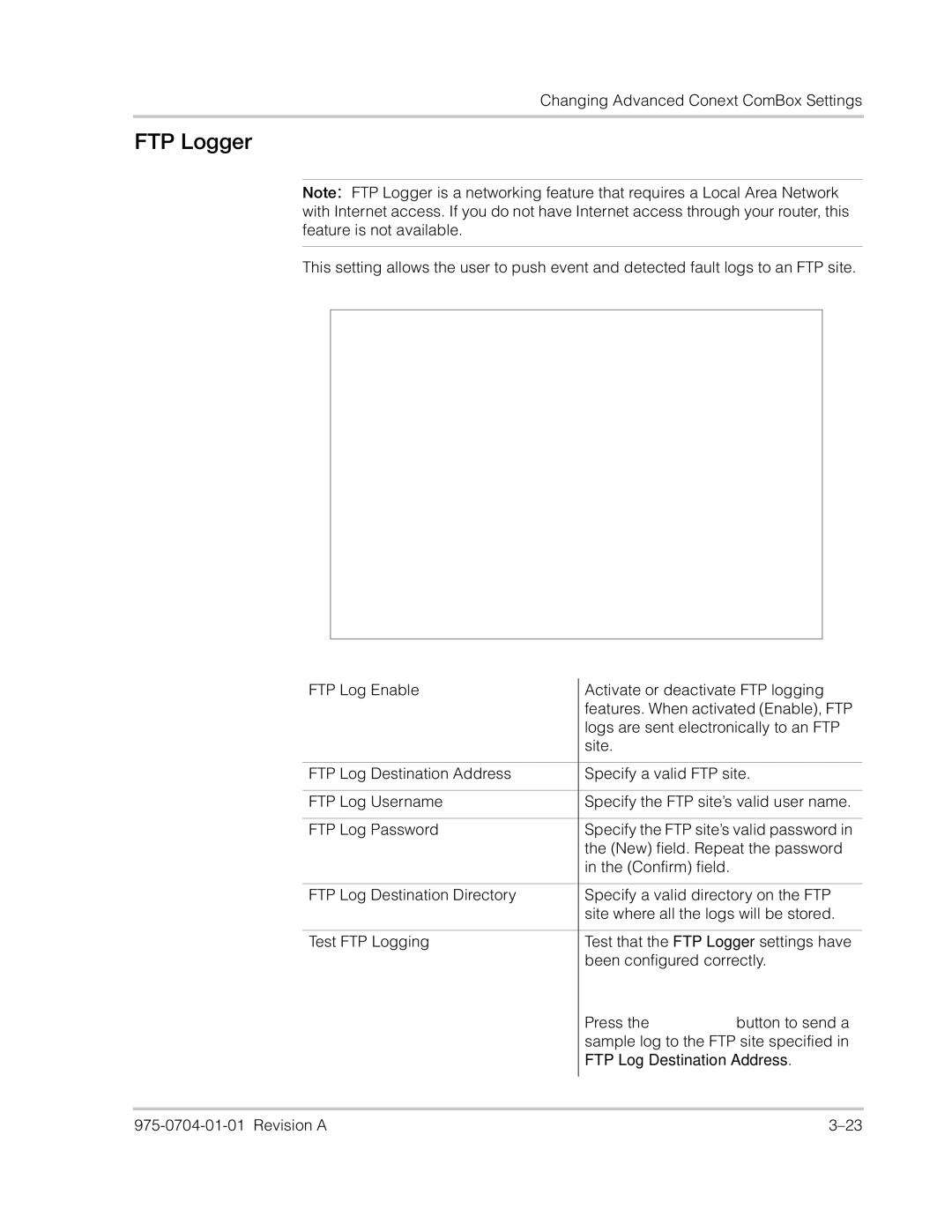 Xantrex Technology Freedom SW Series manual FTP Logger 