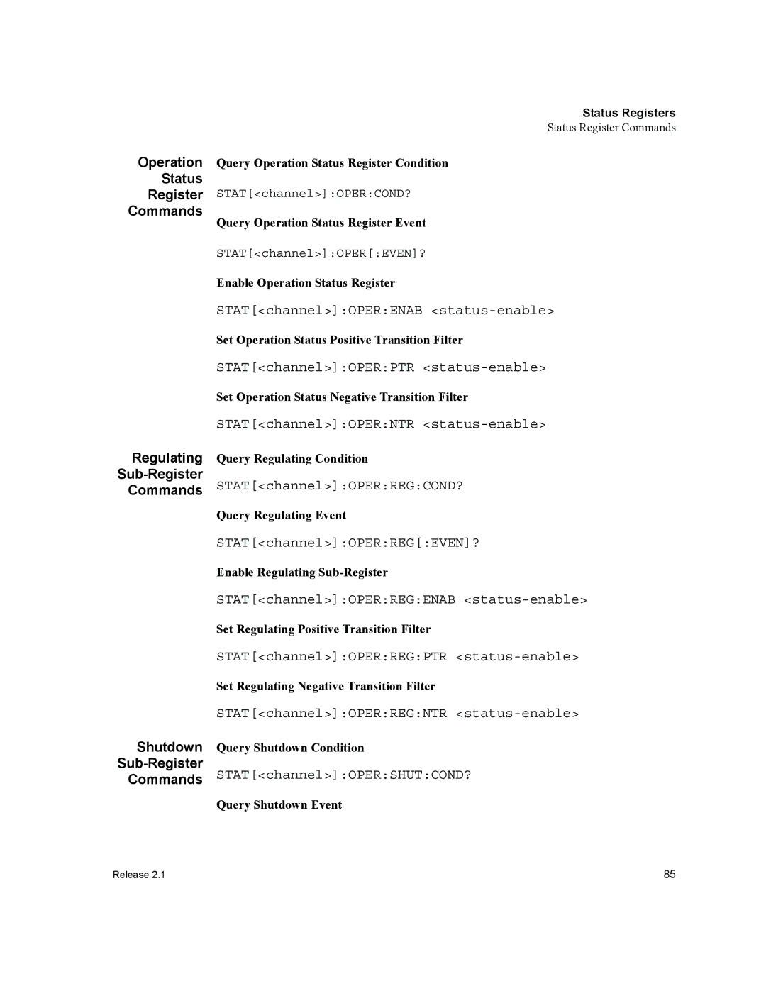 Xantrex Technology GPIB-M-XPD, GPIB-M-XHR, GPIB-M-XT, GPIB-M-XFR3, GPIB-M-HPD manual Status, Sub-Register 