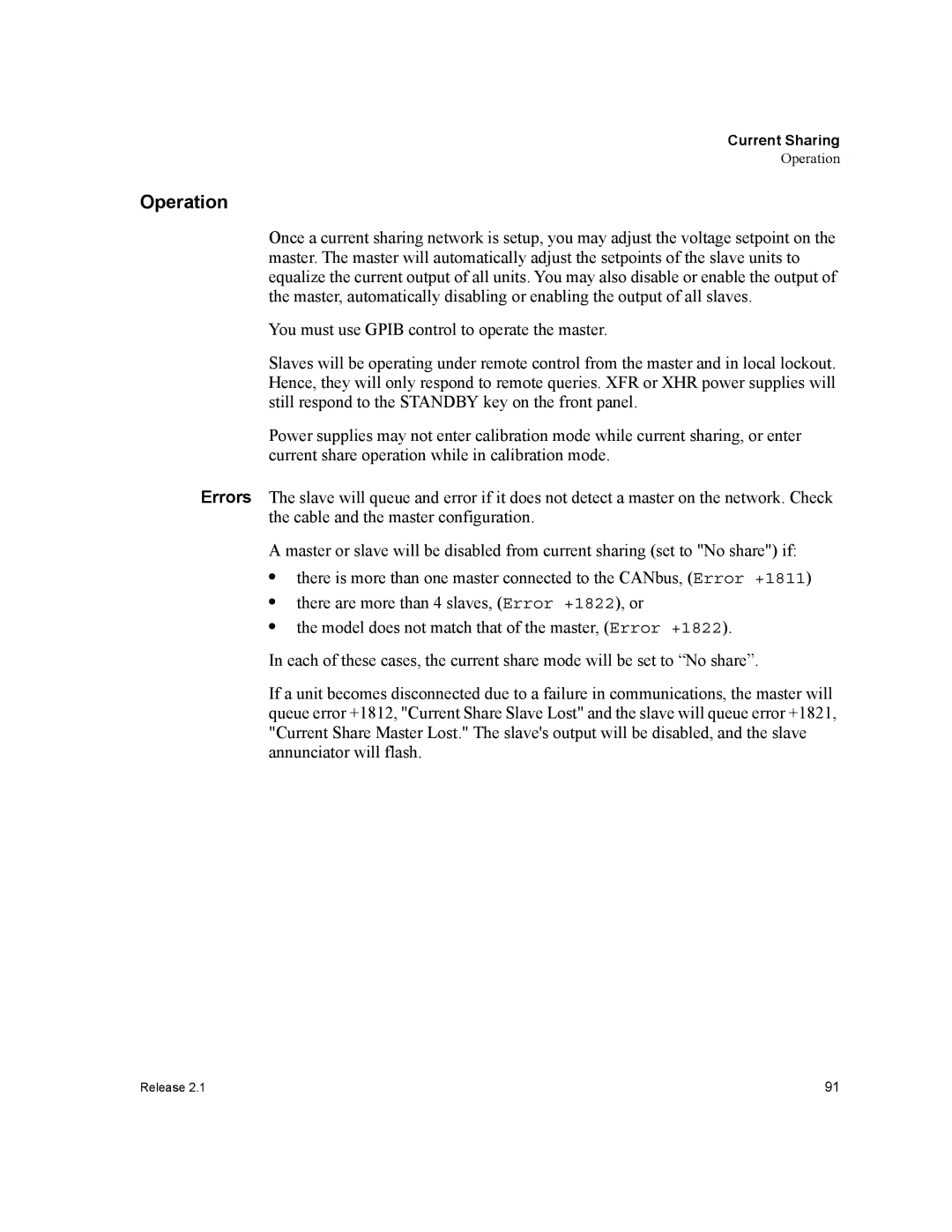 Xantrex Technology GPIB-M-XPD, GPIB-M-XHR, GPIB-M-XT, GPIB-M-XFR3, GPIB-M-HPD manual Operation 