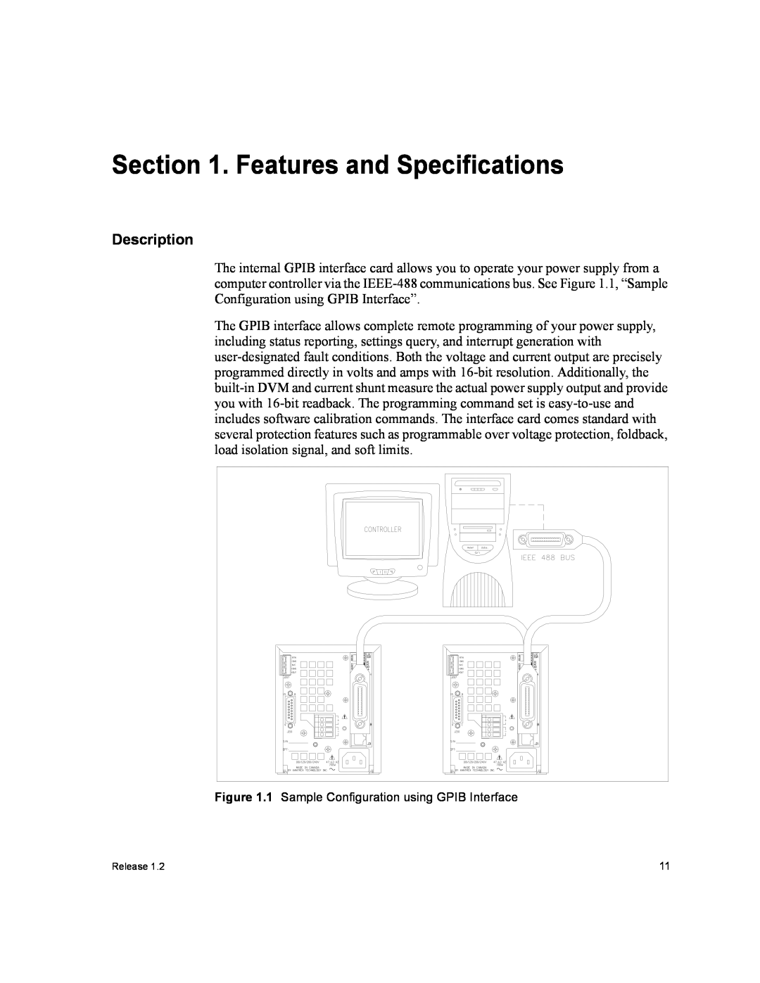 Xantrex Technology GPIB-XPD manual Features and Specifications, Description 
