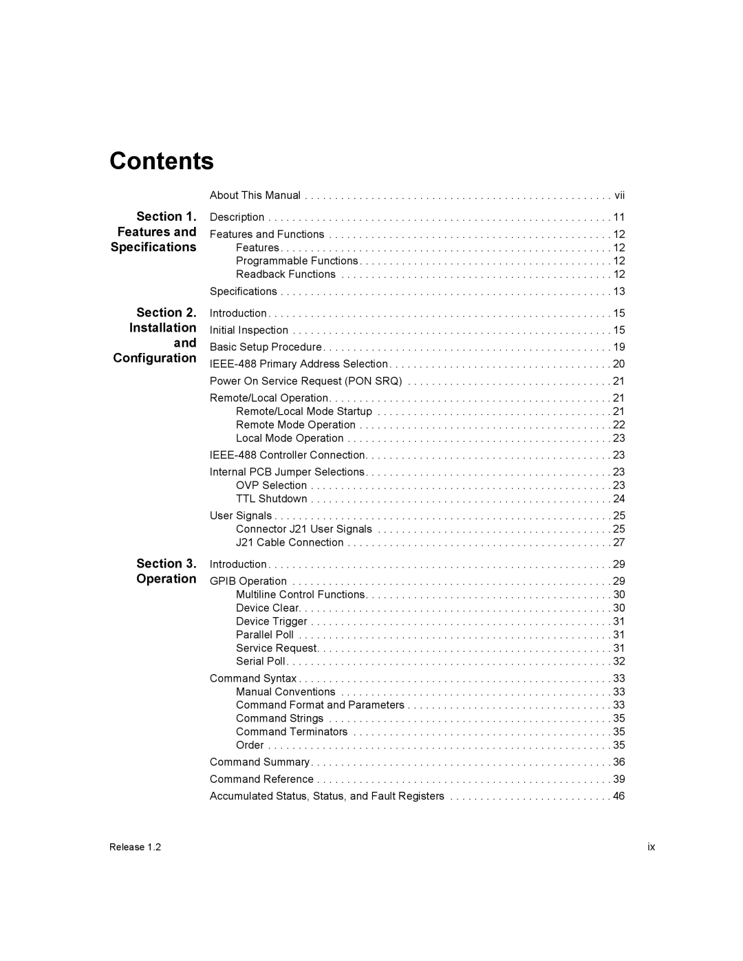 Xantrex Technology GPIB-XPD manual Contents 