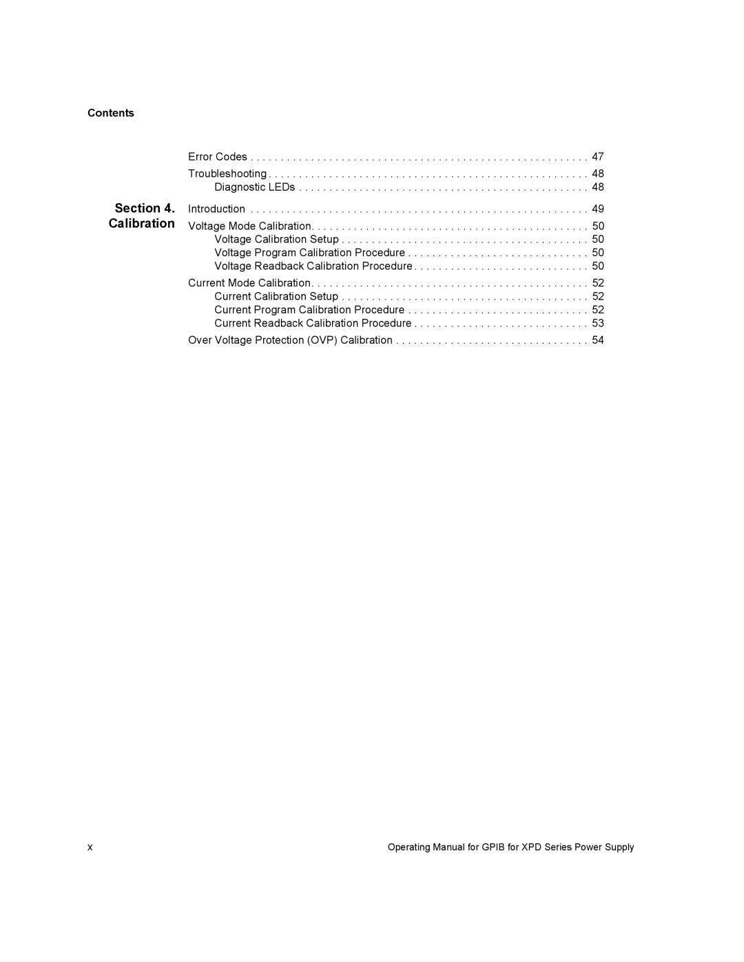 Xantrex Technology GPIB-XPD manual Contents 