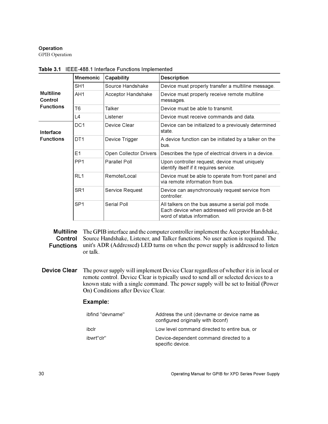 Xantrex Technology GPIB-XPD manual Example 