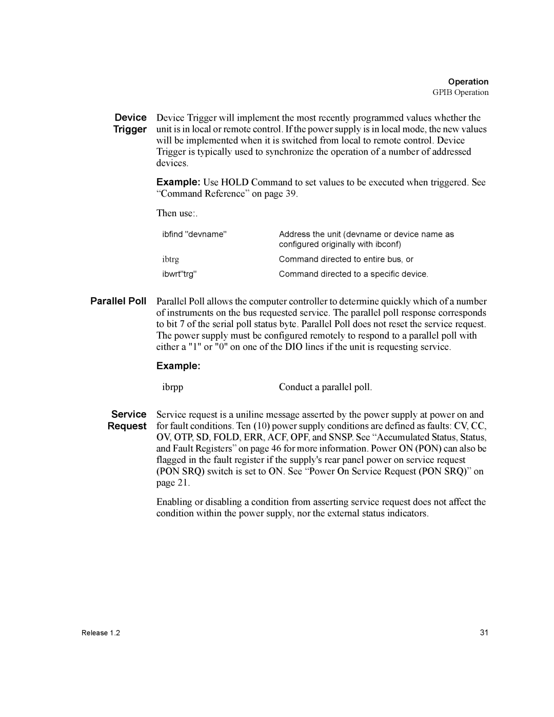 Xantrex Technology GPIB-XPD manual Command directed to entire bus, or 