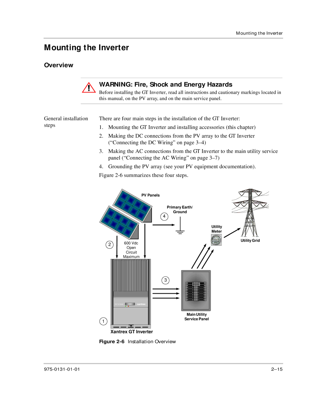 Xantrex Technology GT3.0 owner manual Mounting the Inverter, Overview 