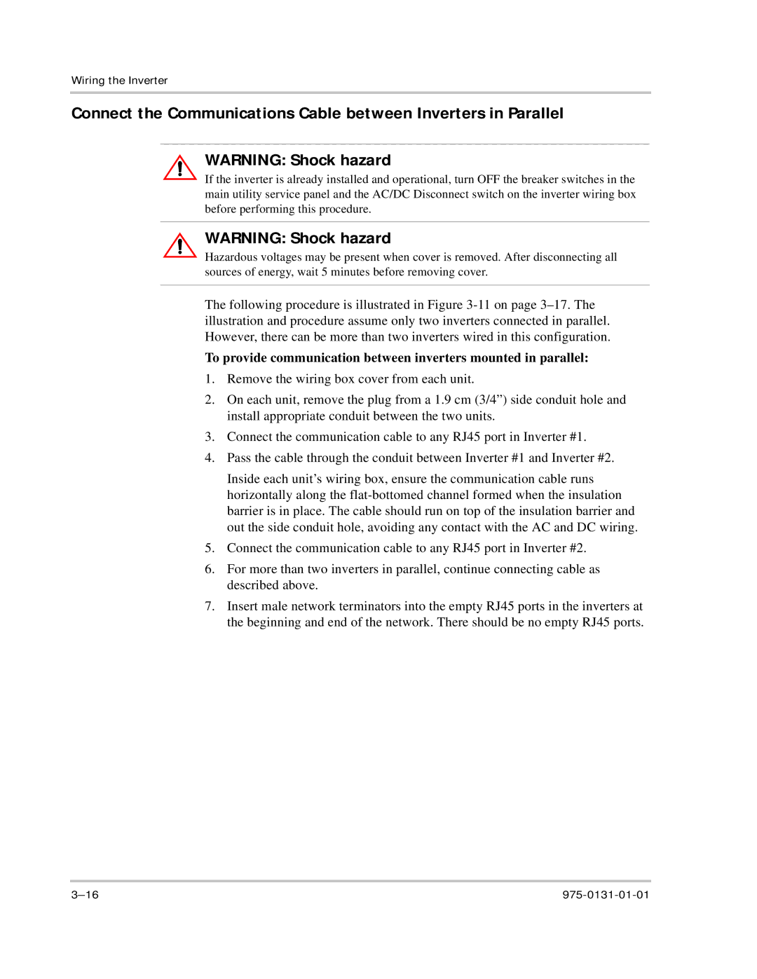 Xantrex Technology GT3.0 owner manual Wiring the Inverter 