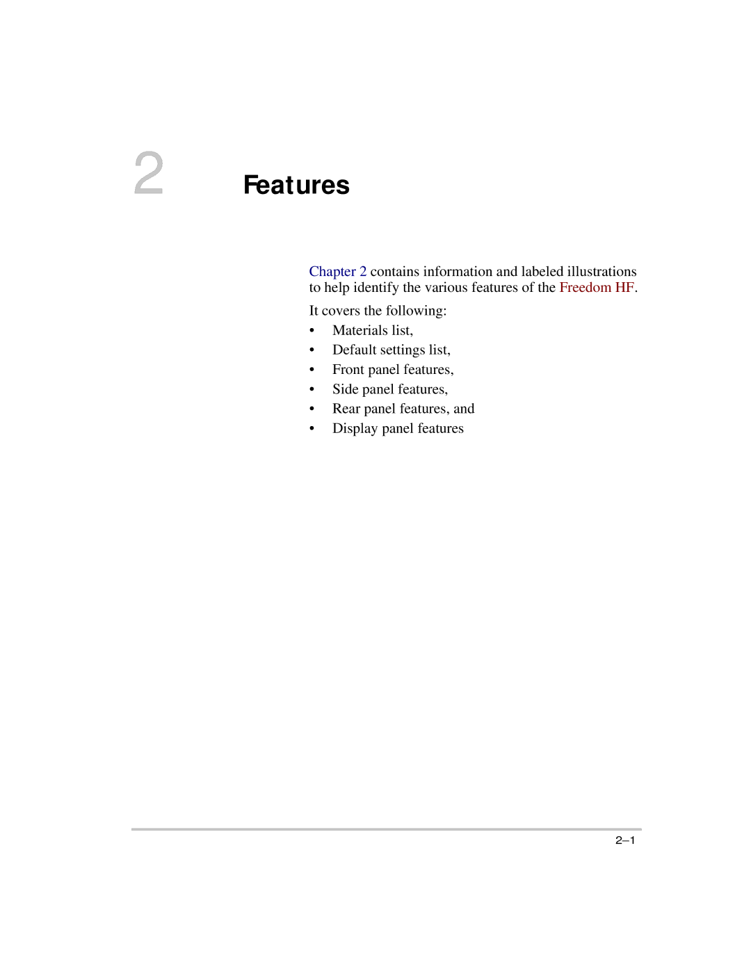 Xantrex Technology HF 1800, HF 1000 manual Features 