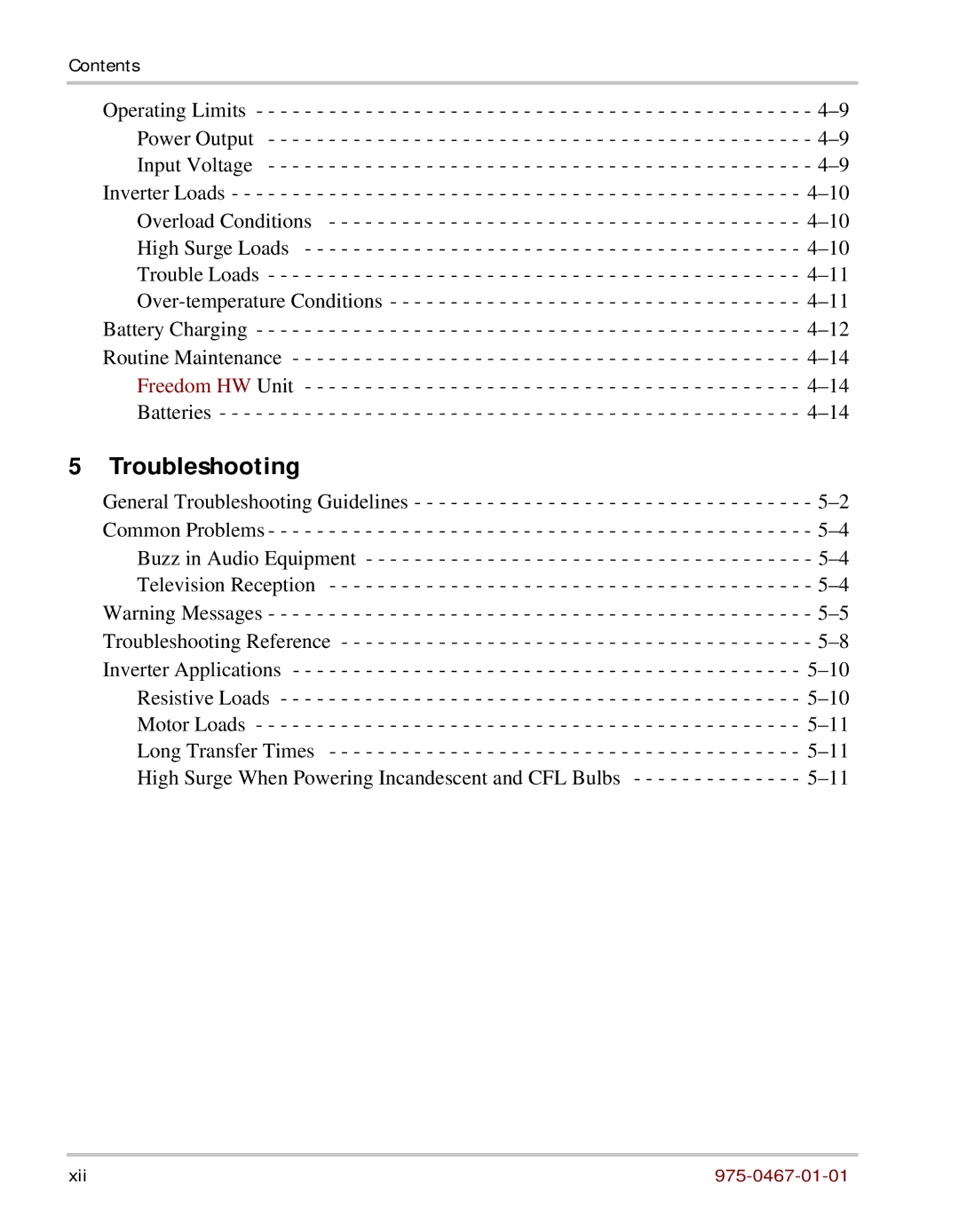 Xantrex Technology HW 1000 manual Troubleshooting 