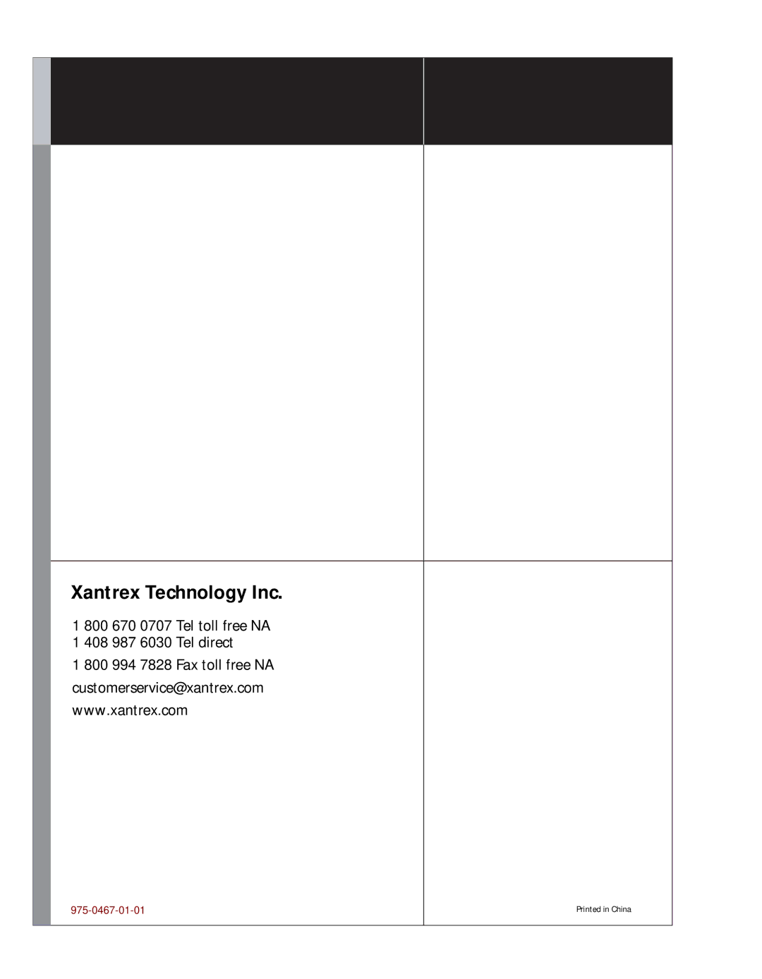 Xantrex Technology HW 1000 manual Xantrex Technology Inc 