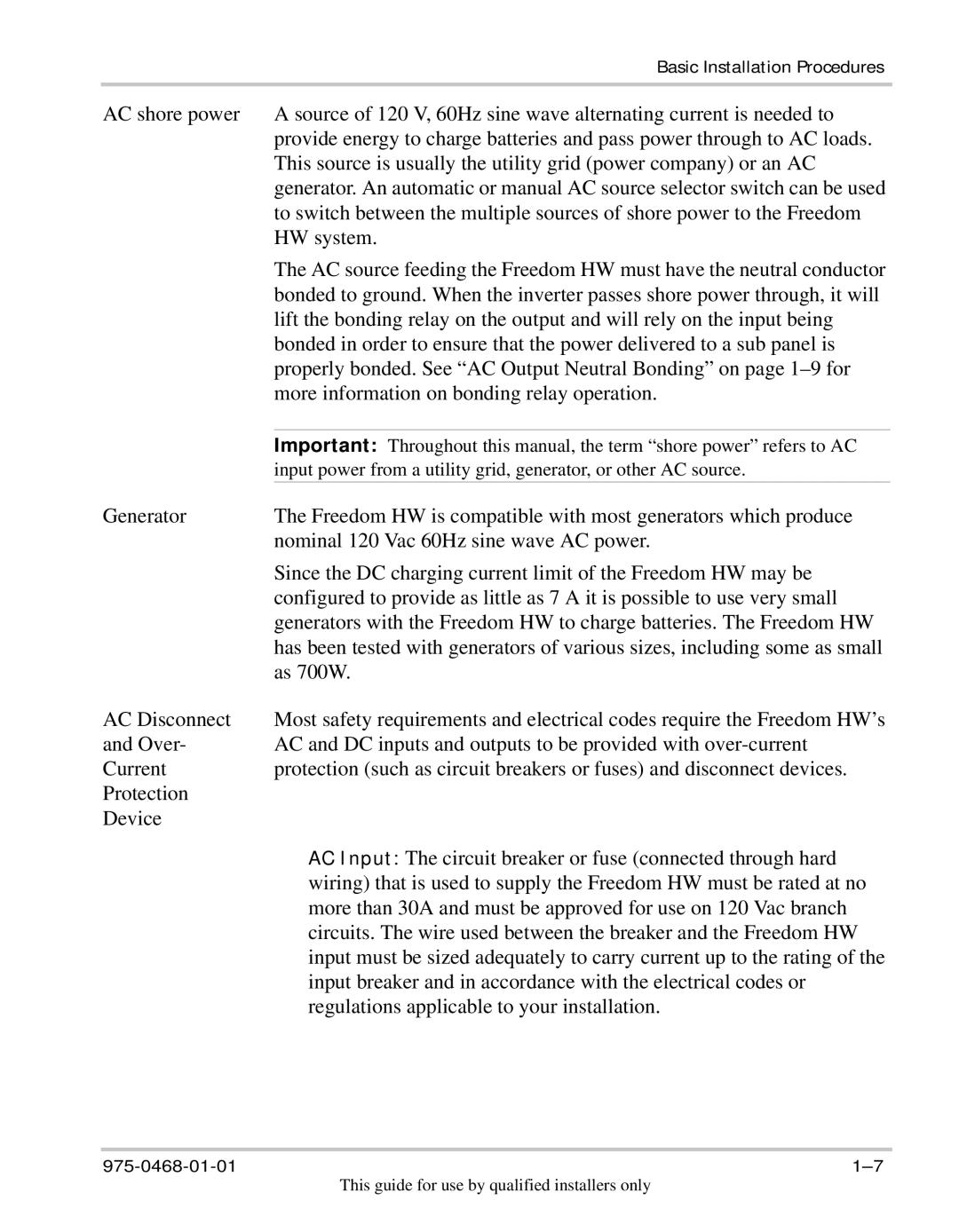 Xantrex Technology HW 1000 manual HW system 