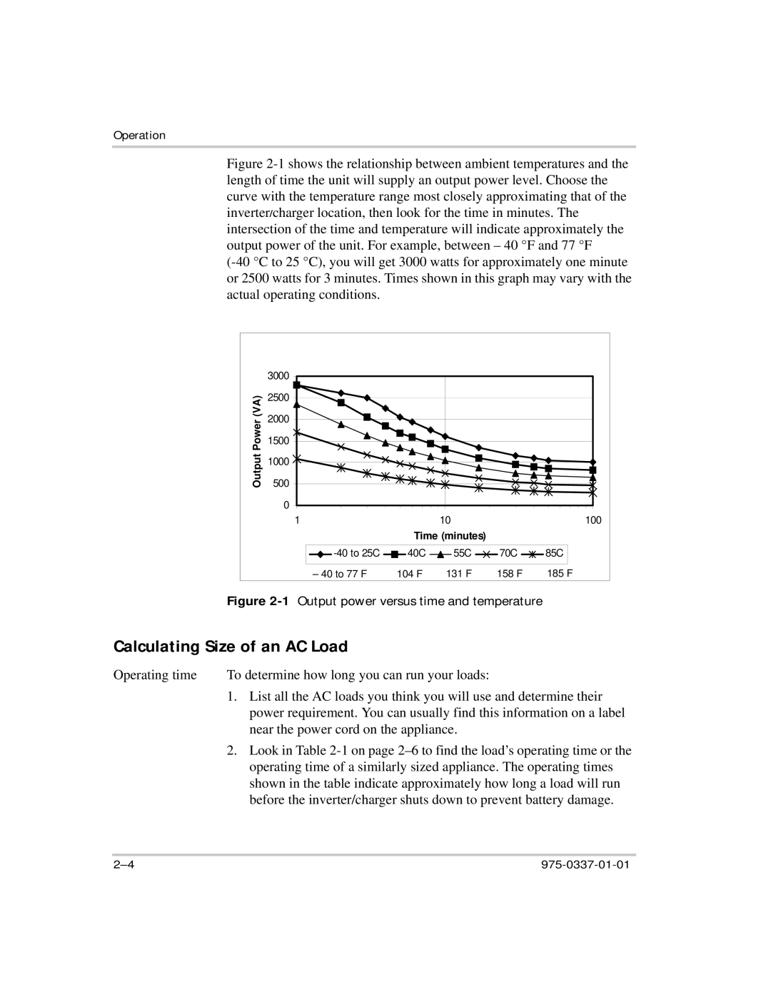 Xantrex Technology IP1012 AL manual Calculating Size of an AC Load 